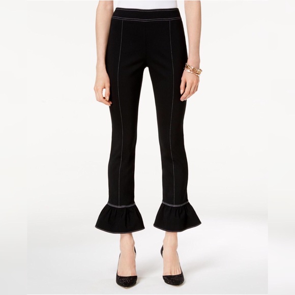 INC International Concepts Pants - [INC] Contrast Stitch Bell Hem Pants Regular Fit